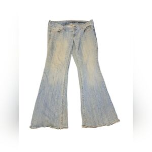 American Eagle Vtg 80s 90s Jeans AE Artist Bootcut Light Denim Women Size 12 Sht